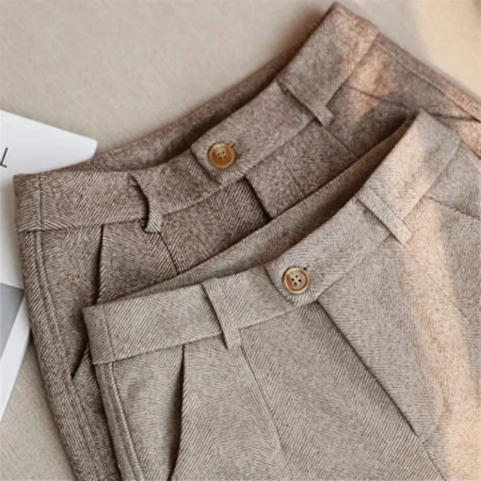 MANSSINO™ | Elegant Pure Wool Tailored Trousers