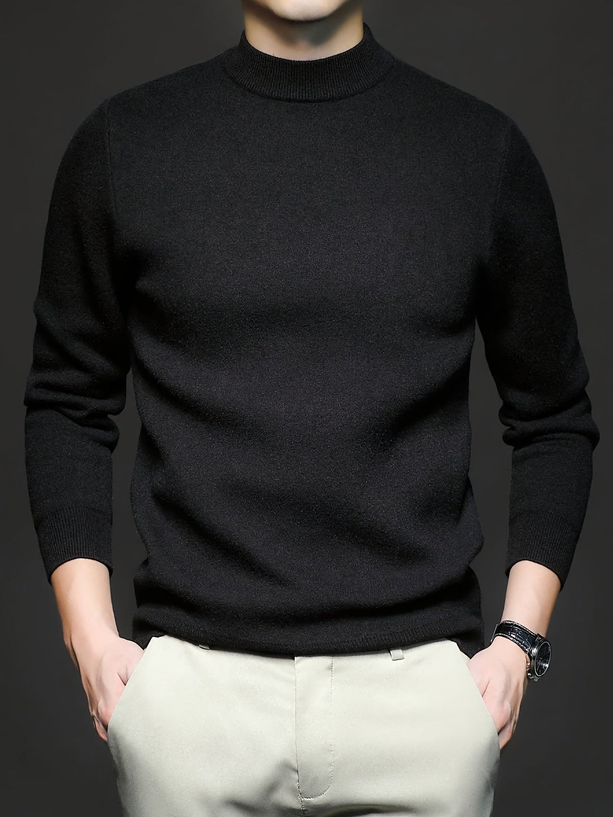 MANSSINO™ | Ribbed High-Neck Sweater for Men
