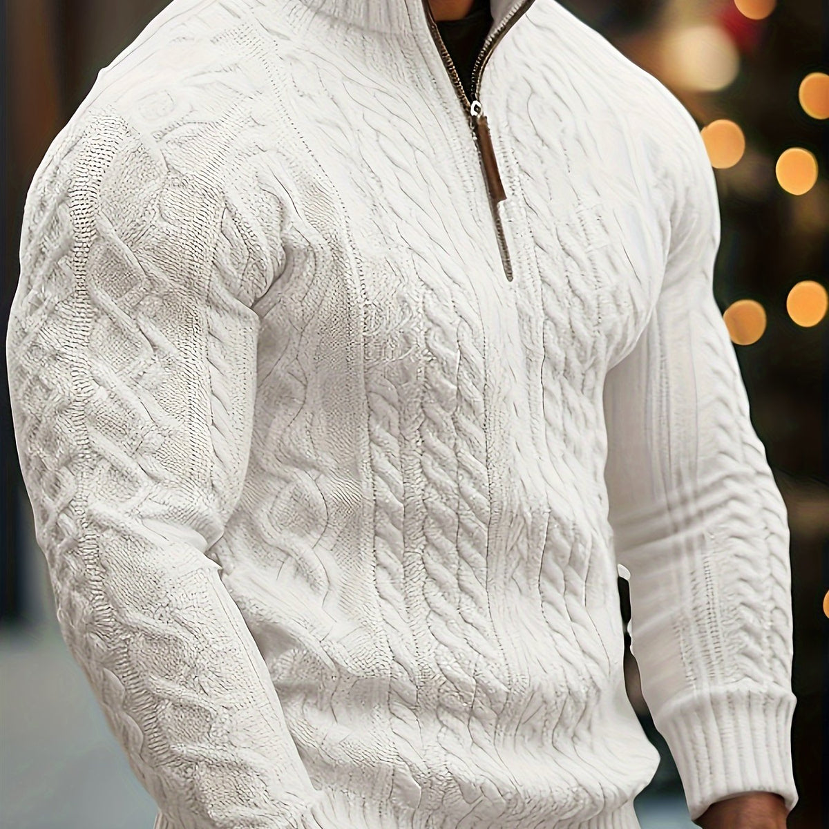 MANSSINO™ | Men's Quarter-Zip Polo Shirt