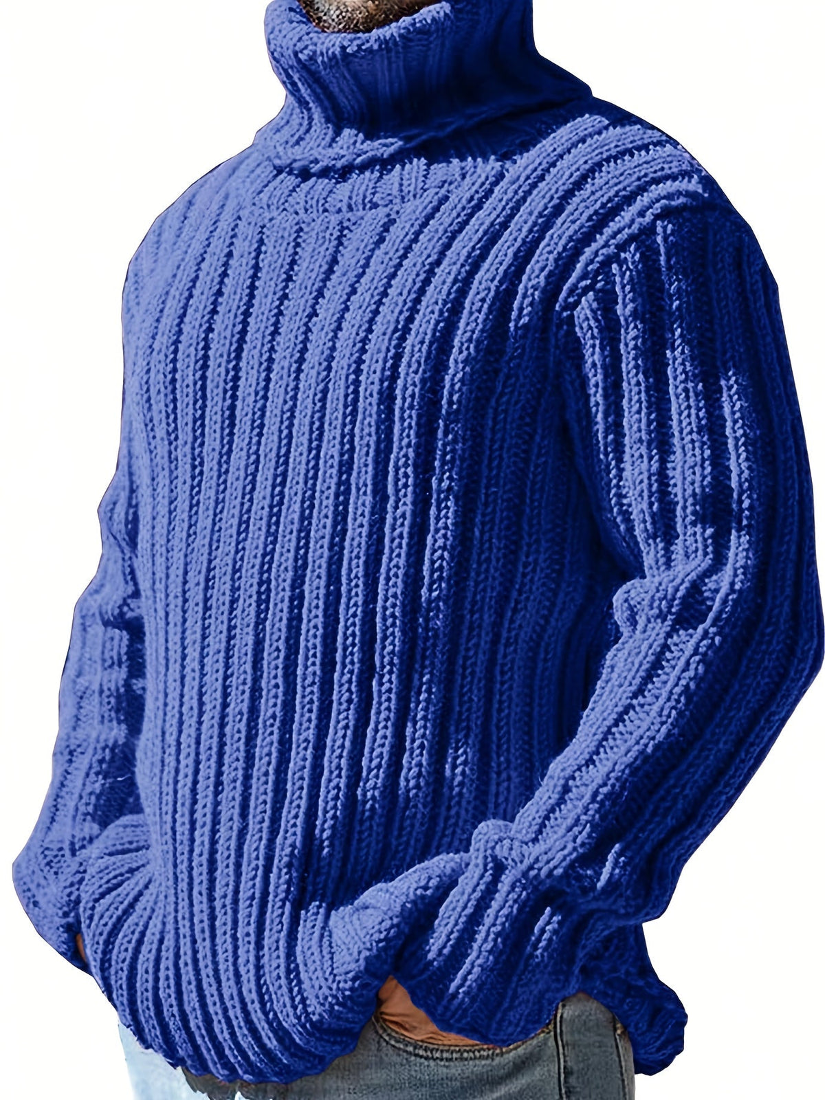 MANSSINO™ | Textured High-Neck Sweater for Men