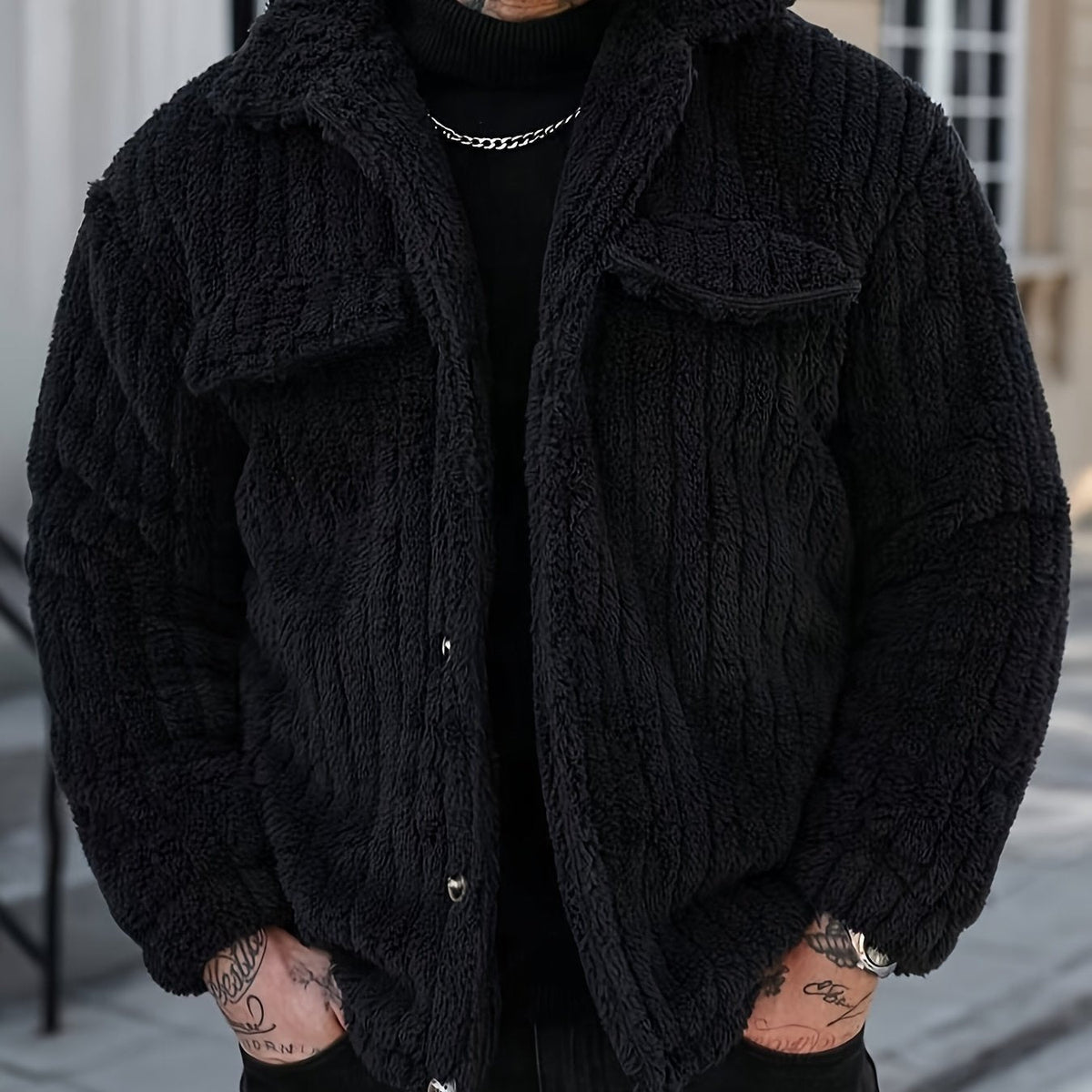 MANSSINO™ | Men’s Striped Knit Jacket