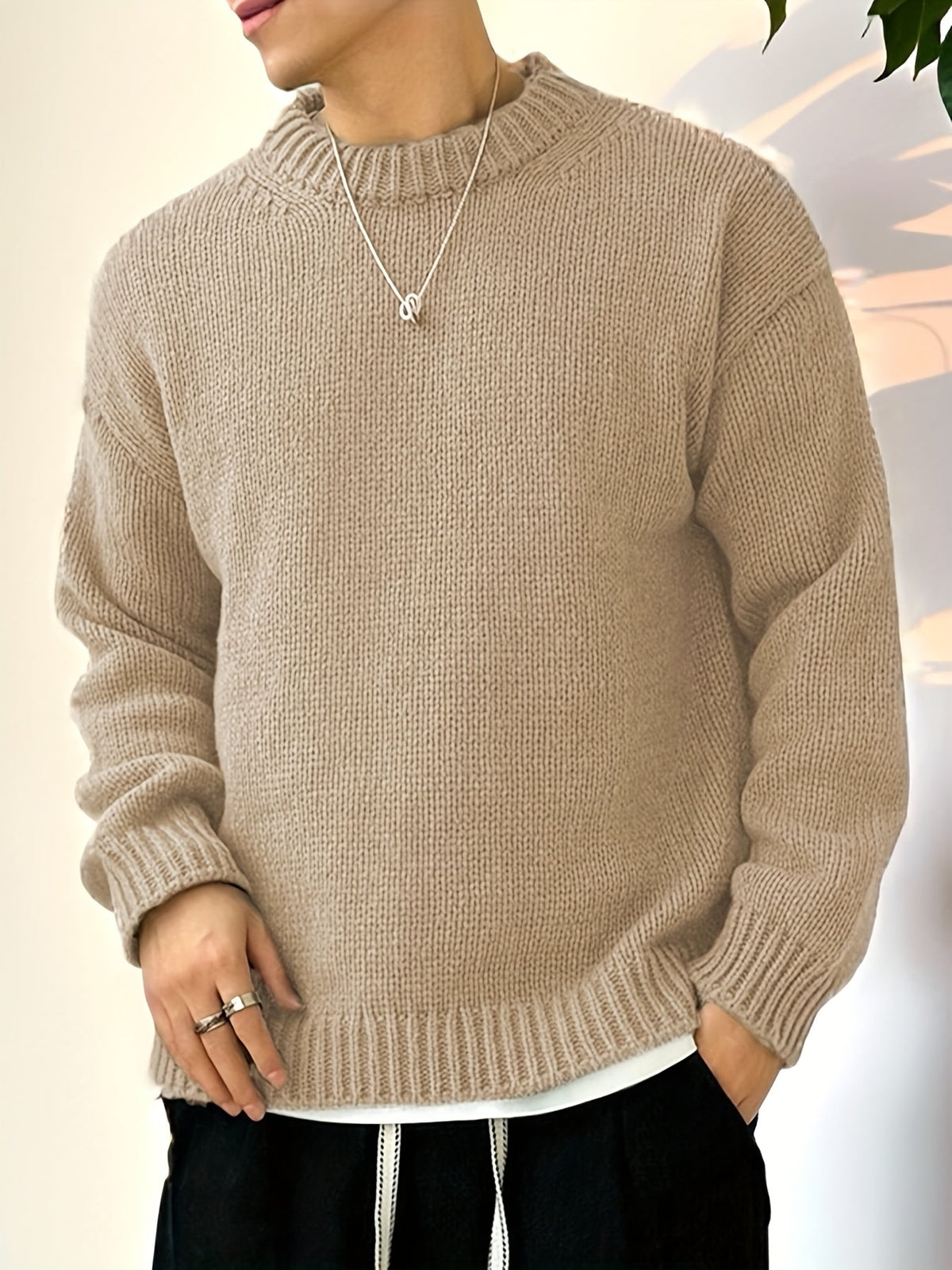 MANSSINO™ | MEN'S CREW-NECK KNIT SWEATER