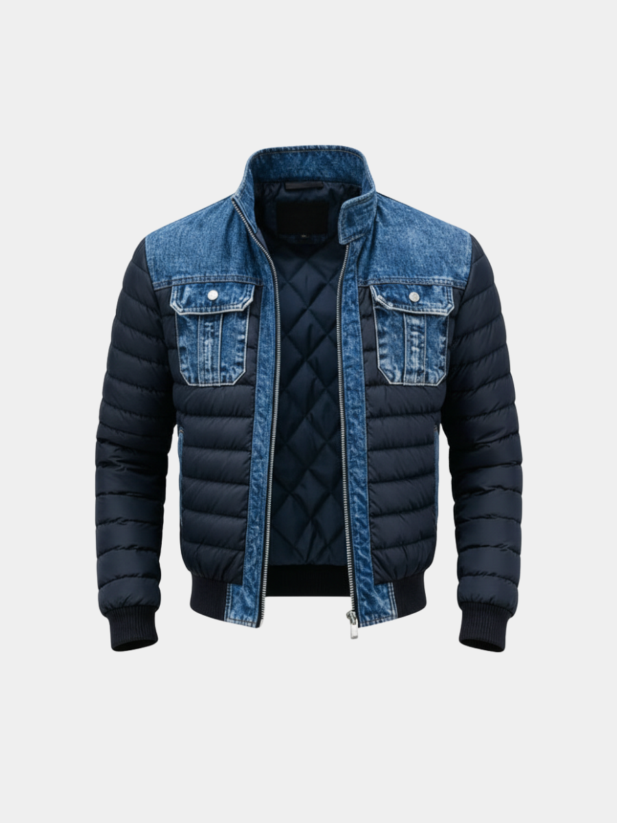MANSSINO™ | MEN’S HYBRID PADDED DENIM JACKET
