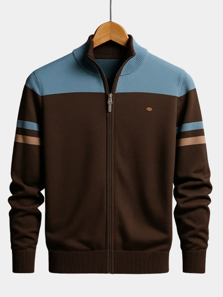 MANSSINO™ | Color-Block Zip-Up