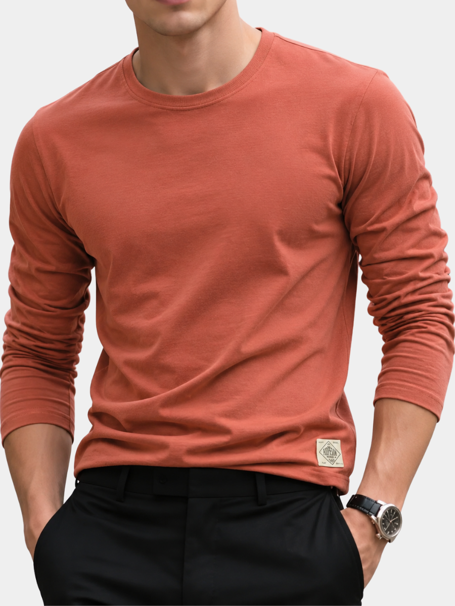 MANSSINO™ | Men's Long-Sleeve Cotton T-Shirt