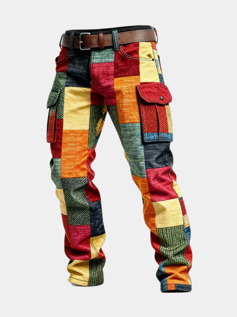 MANSSINO™ | Mens Patchwork Cargo Trousers