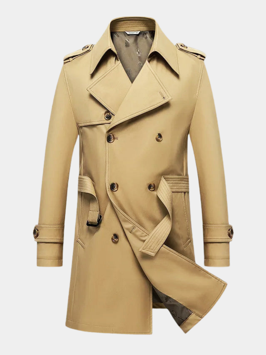 MANSSINO™ | DOUBLE-BREASTED TRENCH COAT