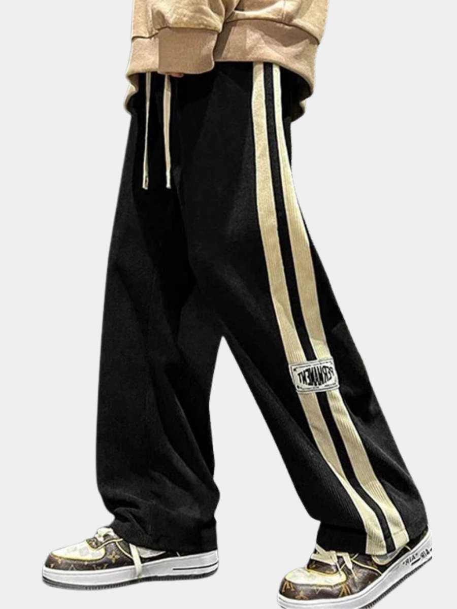 MANSSINO™ | Men's Side-Stripe Wide-Leg Pants
