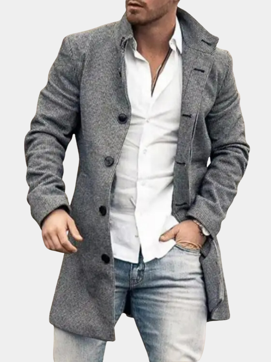MANSSINO™ | Men's Tailored Wool Coat