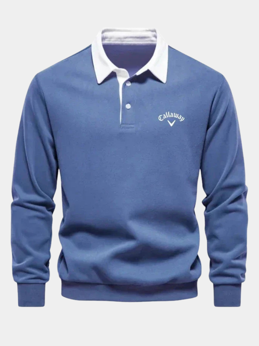 MANSSINO™ | Contrast-Collar Knit Polo