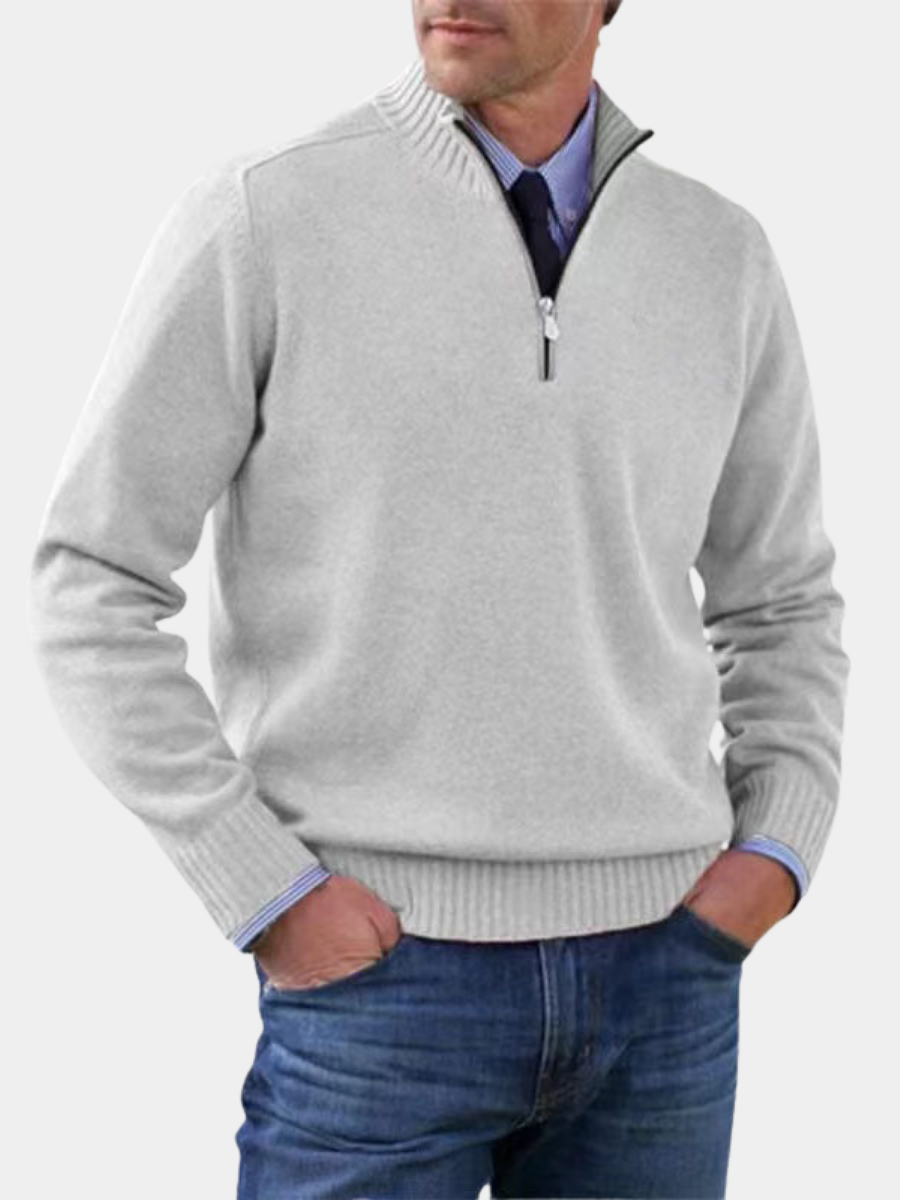 MANSSINO™ | Anti-Pill Mid-Zip Knit