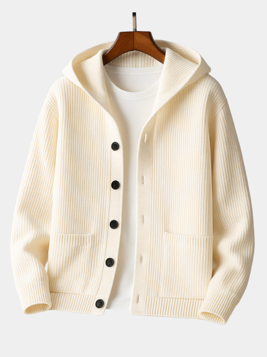 MANSSINO™ | Hooded Wool-Blend Cardigan