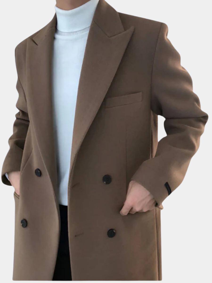 MANSSINO™ | Double-Breasted Wool Coat