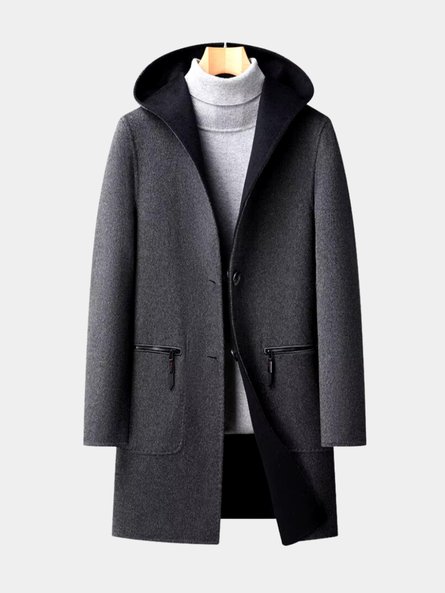 MANSSINO™ | Men's Hooded Wool Coat