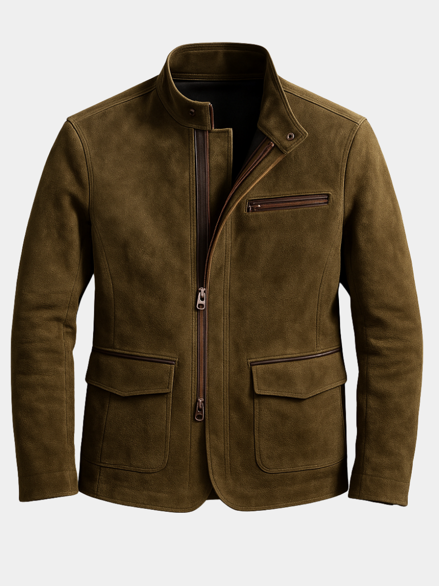MANSSINO™ | Men's Suede Zip Jacket