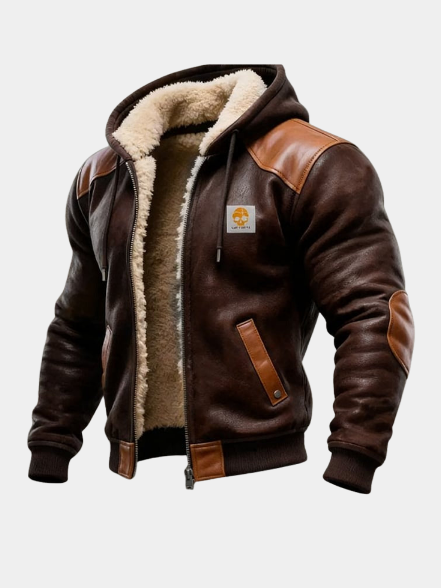 MANSSINO™ | Vintage Suede Hooded Jacket