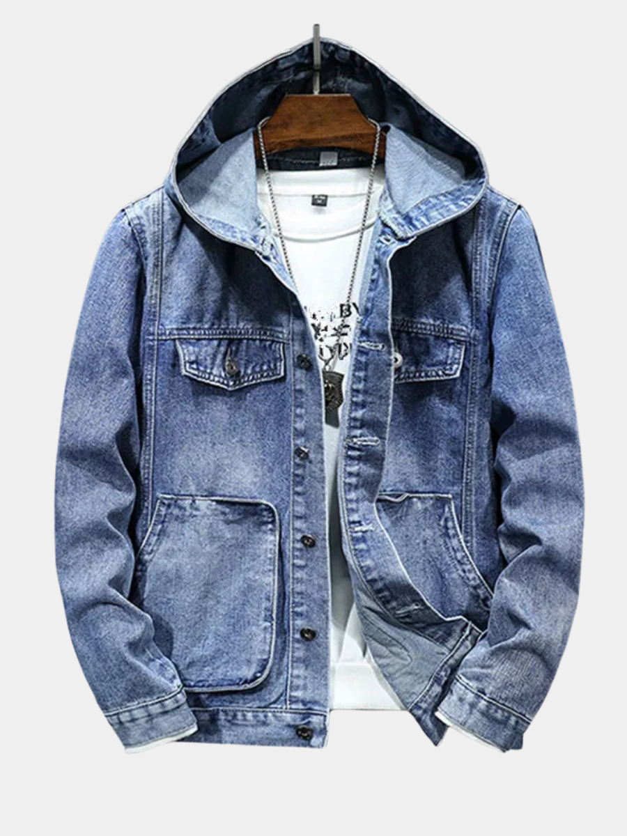 MANSSINO™ | Retro Denim Hoodie