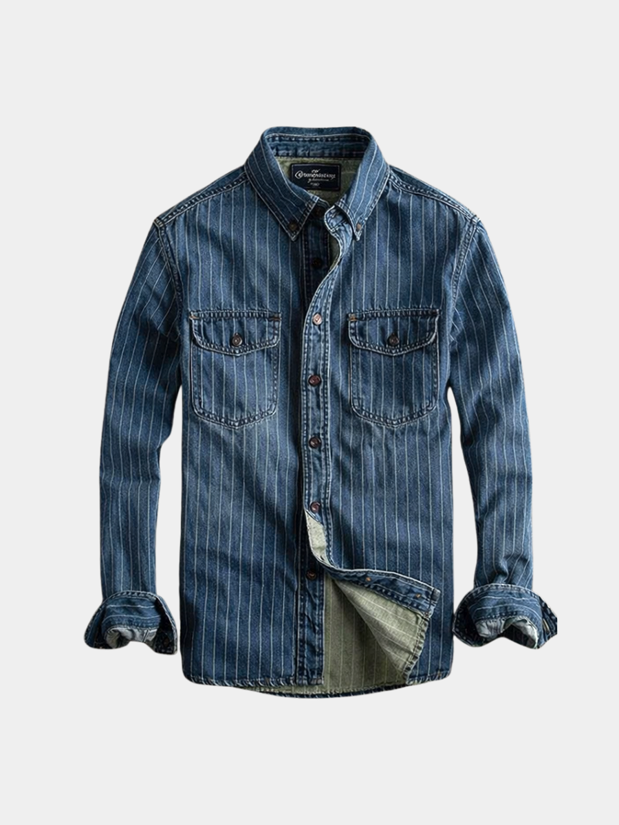 MANSSINO™ | Long-Sleeve Striped Shirt