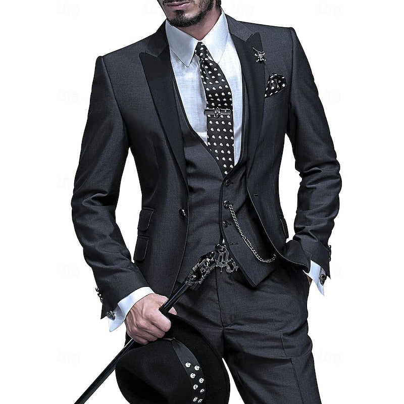 MANSSINO™ | Men's Linen Three-Piece Suit