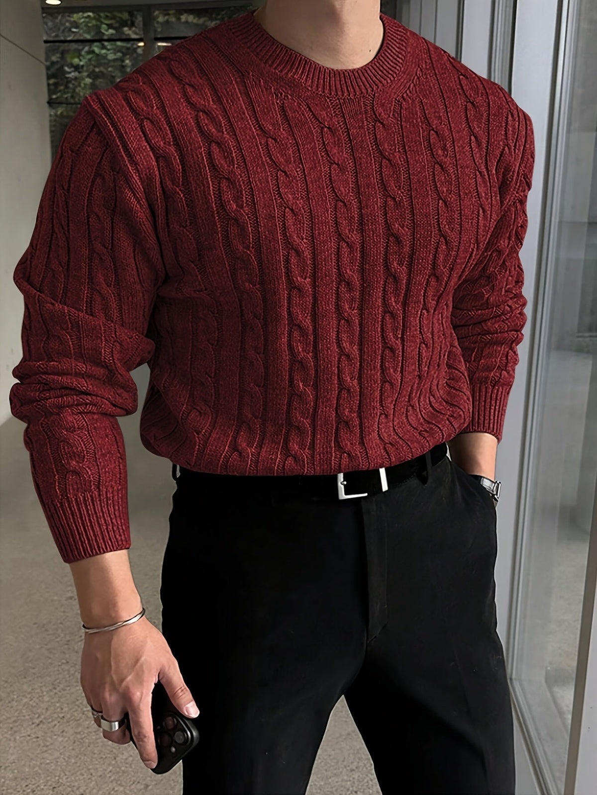 MANSSINO™ | TWISTED KNIT SWEATER FOR MEN