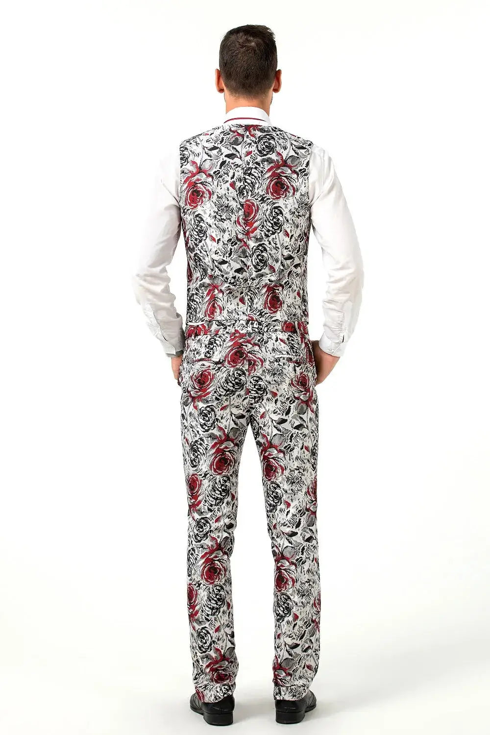 MANSSINO™ | Men's Bold Floral Pattern 3 Piece Suit
