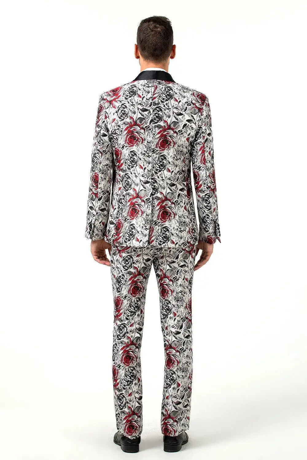 MANSSINO™ | Men's Bold Floral Pattern 3 Piece Suit