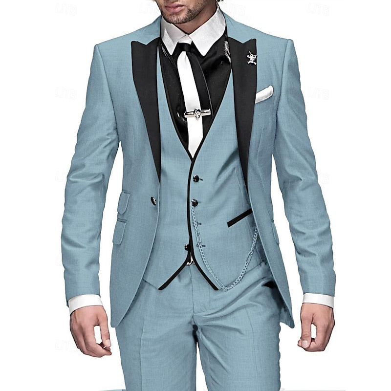 MANSSINO™ | Men's Linen Three-Piece Suit