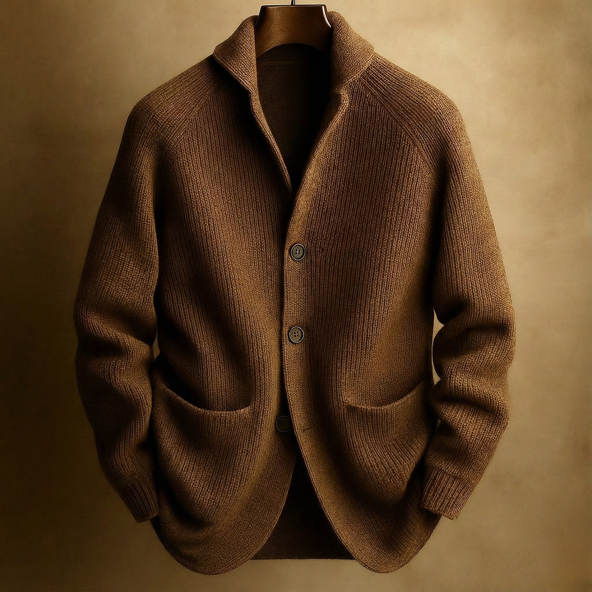 MANSSINO™ | Men's Ribbed Wool Shawl Collar Waistcoat