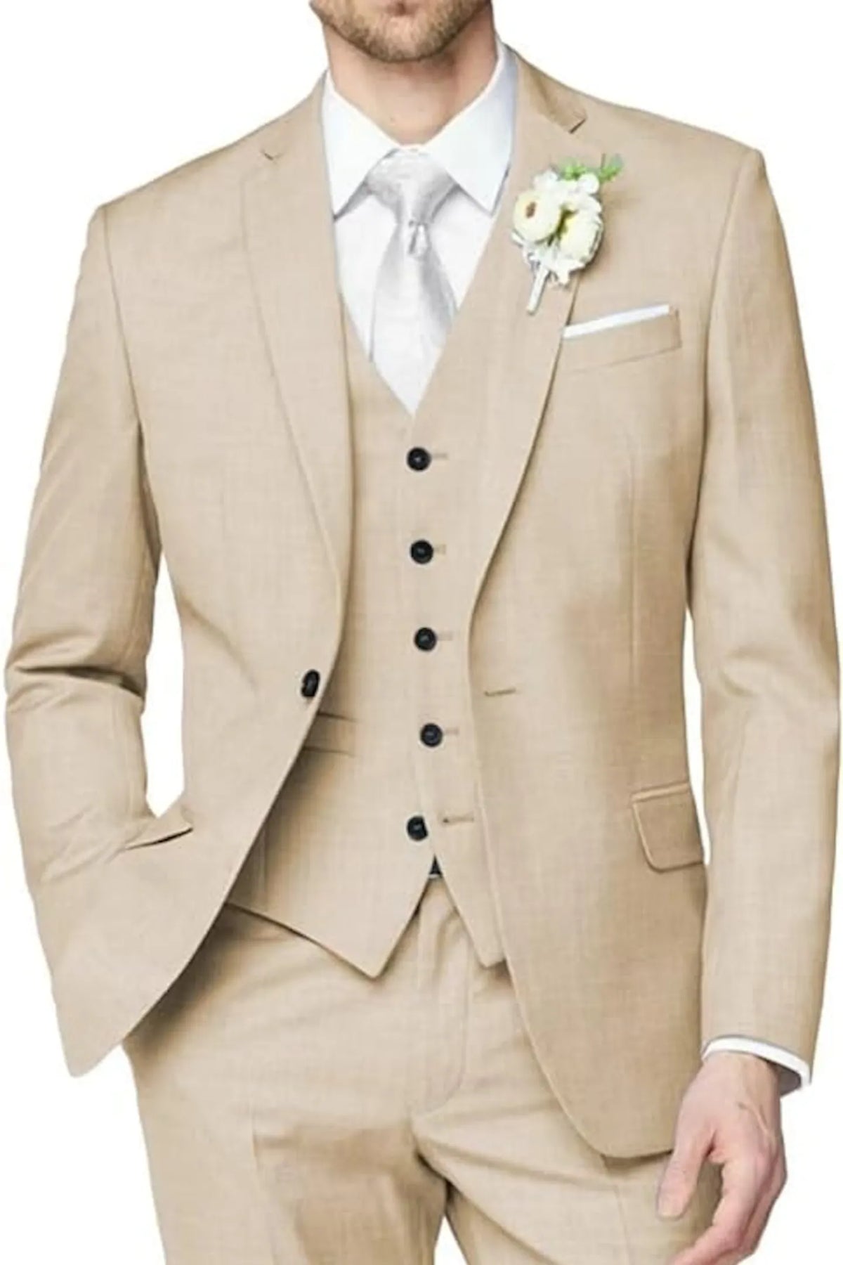 MANSSINO™ | Men's 3-Piece Business Suit for Weddings and Proms