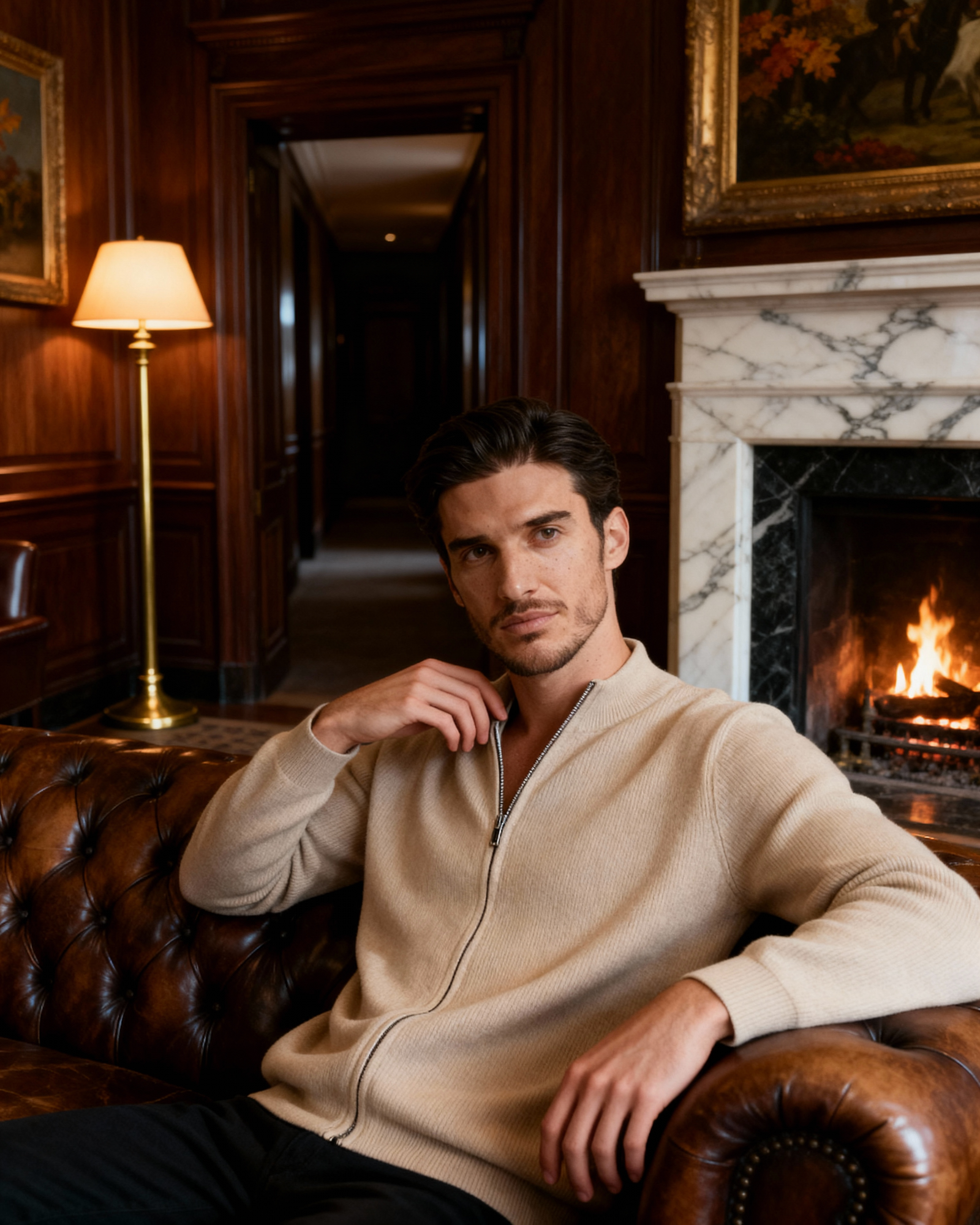 MANSSINO™ | CASHMERE ZIP-UP