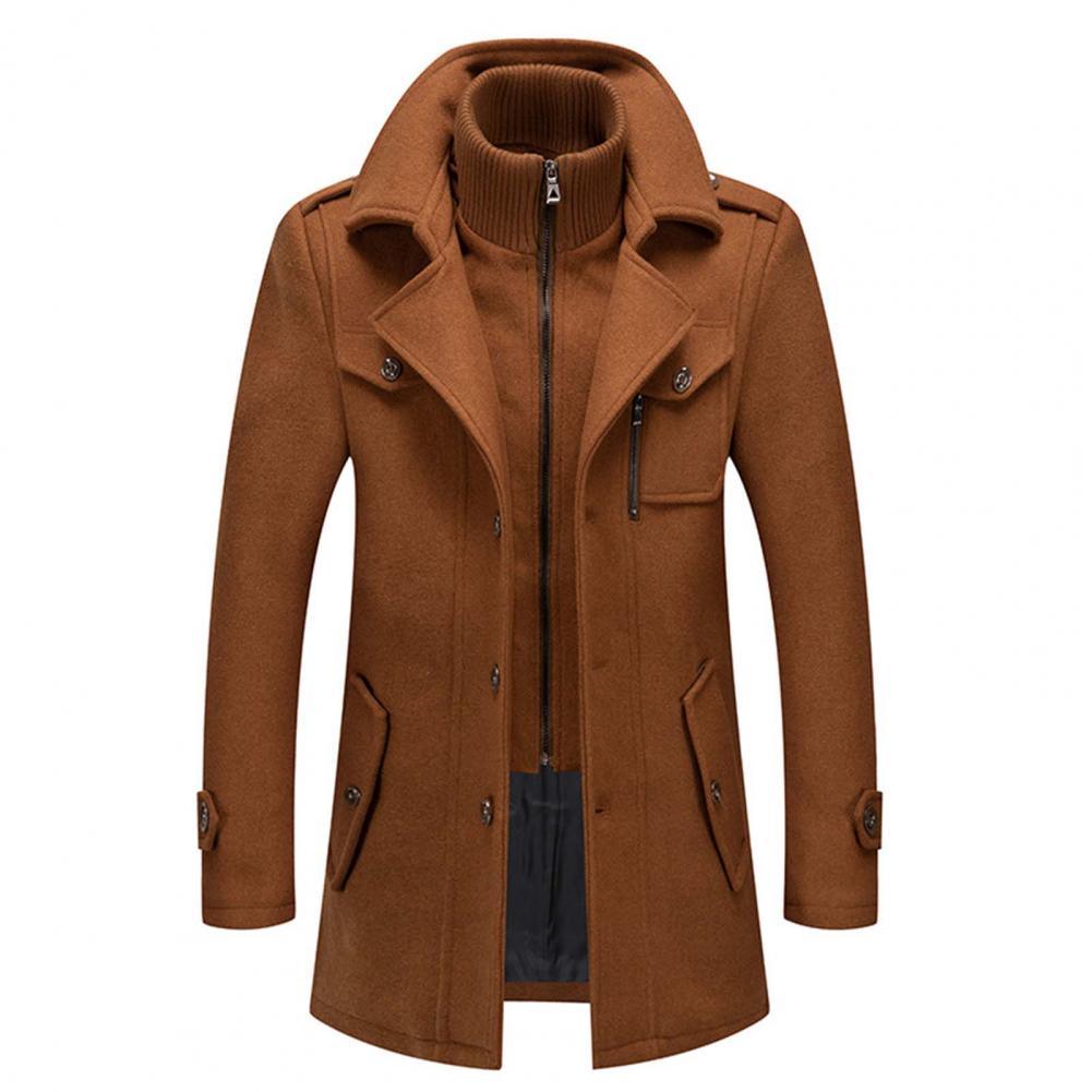 MANSSINO™ | Zip-Neck Buttoned Winter Coat