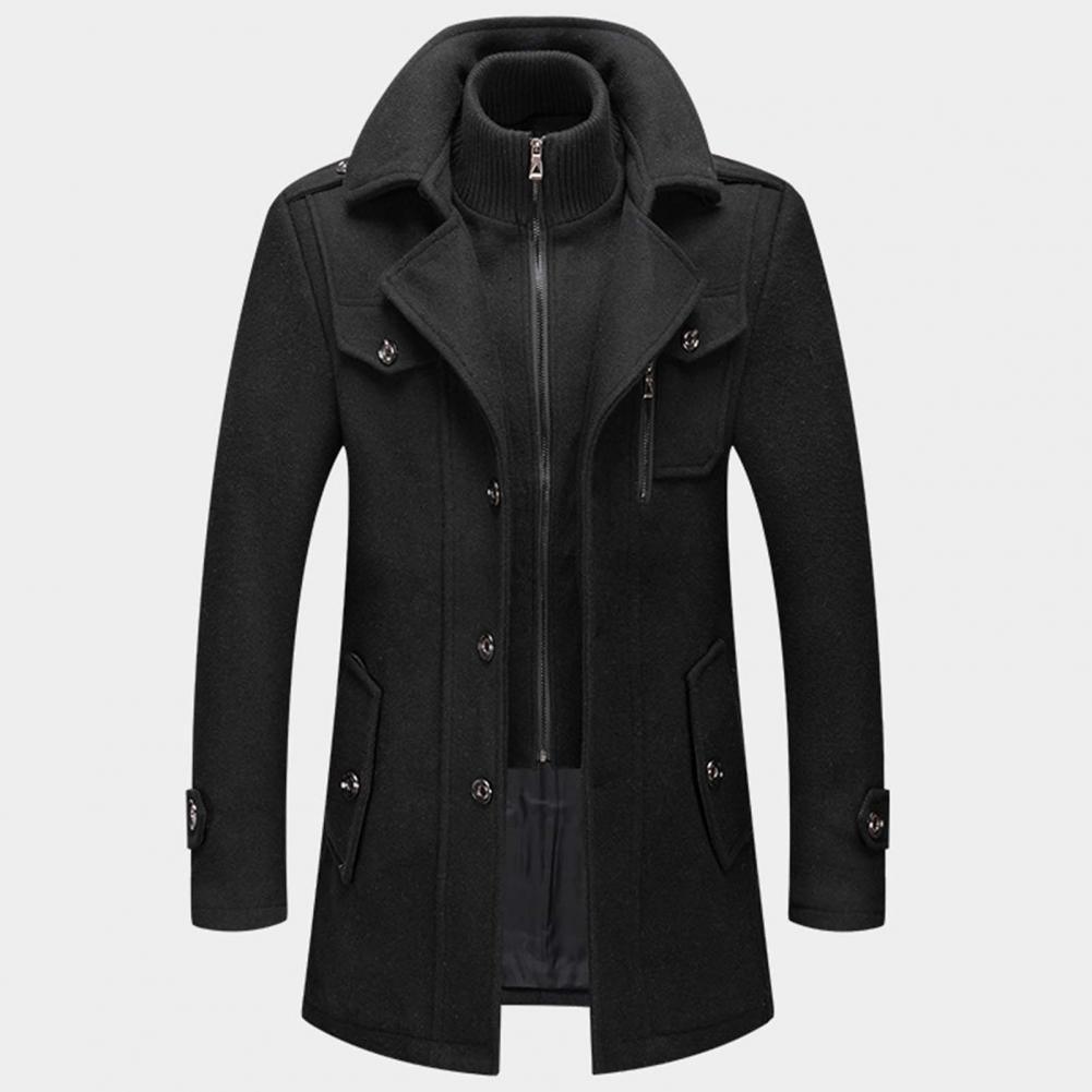 MANSSINO™ | Zip-Neck Buttoned Winter Coat
