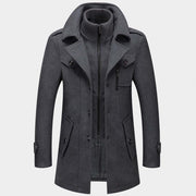 MANSSINO™ | Zip-Neck Buttoned Winter Coat