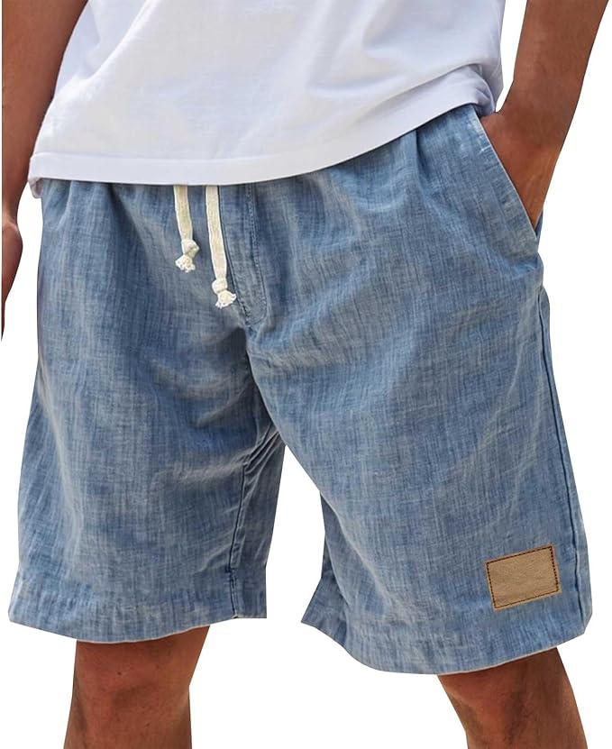 MANSSINO™ | Lace-up cotton summer shorts