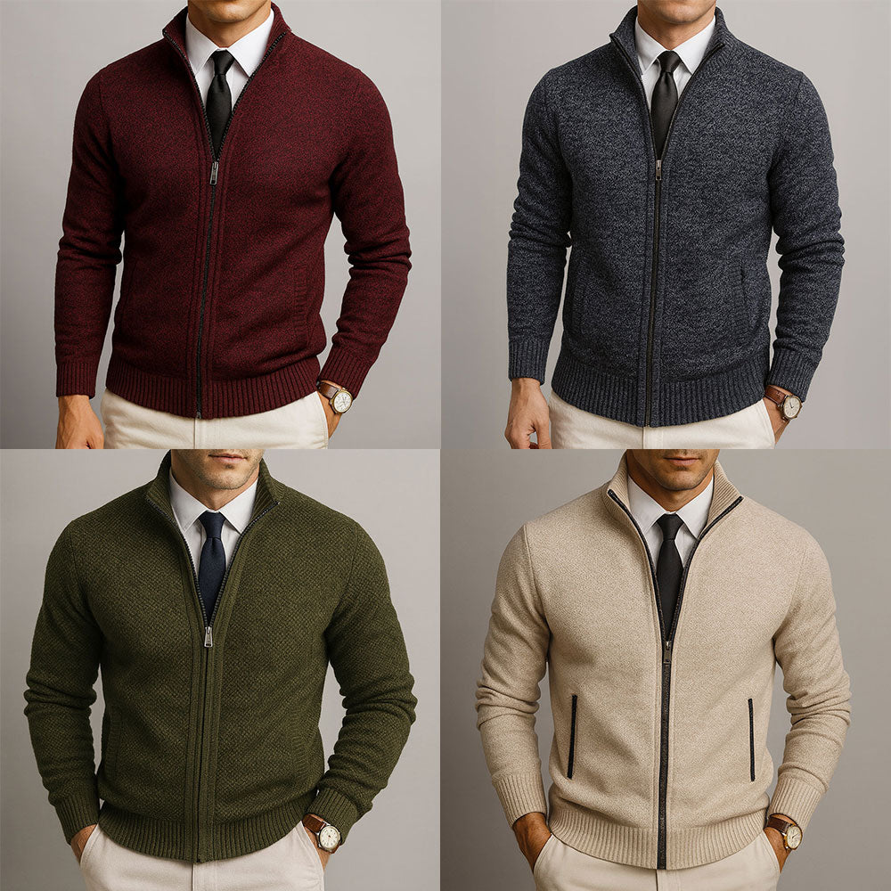 MANSSINO™ | Tailored Merino Blend Cardigan