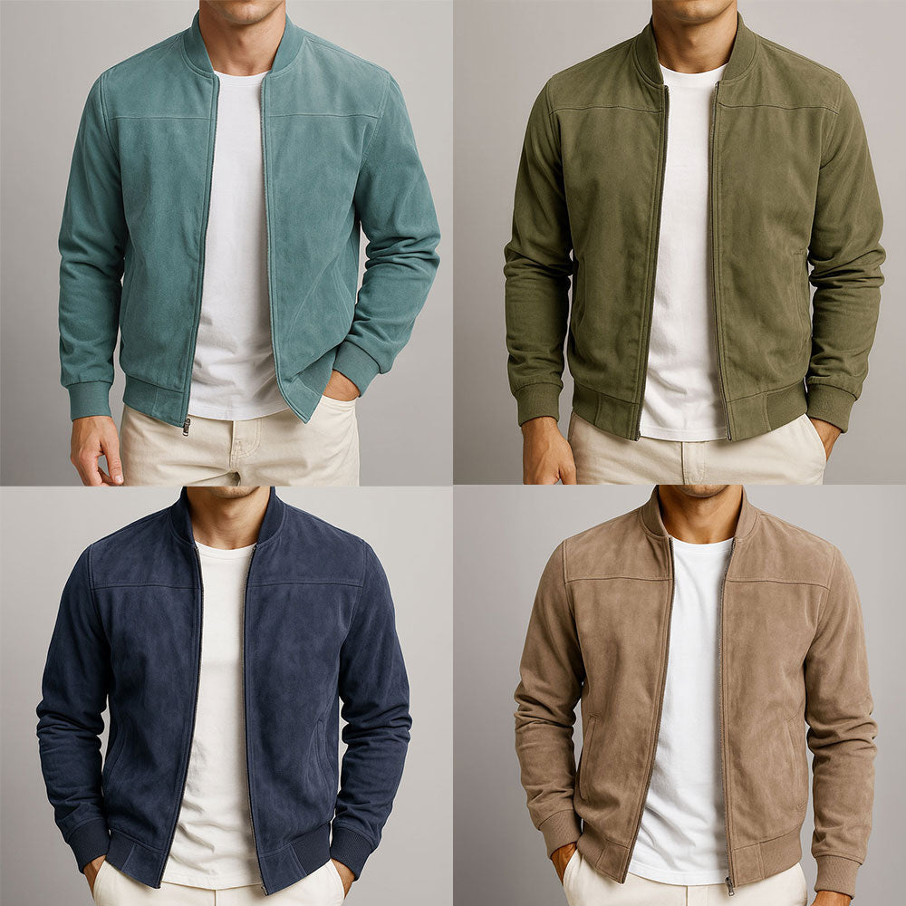 MANSSINO™ | Urban Suede Leather Jacket