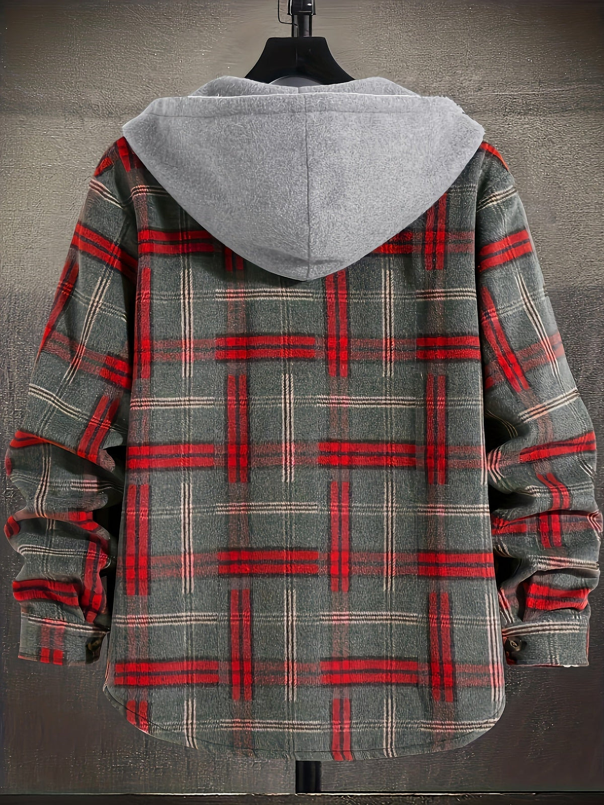 MANSSINO™ | Christmas Hooded Plaid Jacket