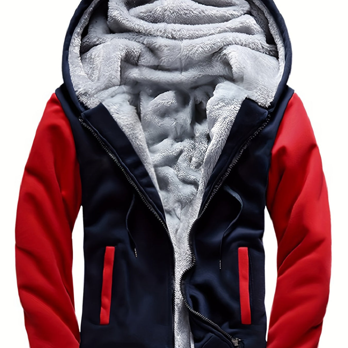 MANSSINO™ | Men's Patterned Hooded Zip-Up Sweatshirt