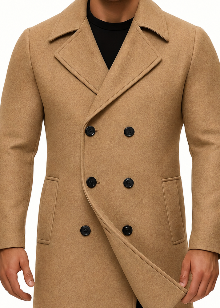 MANSSINO™ | MEN'S MID-LENGTH LAPEL COAT