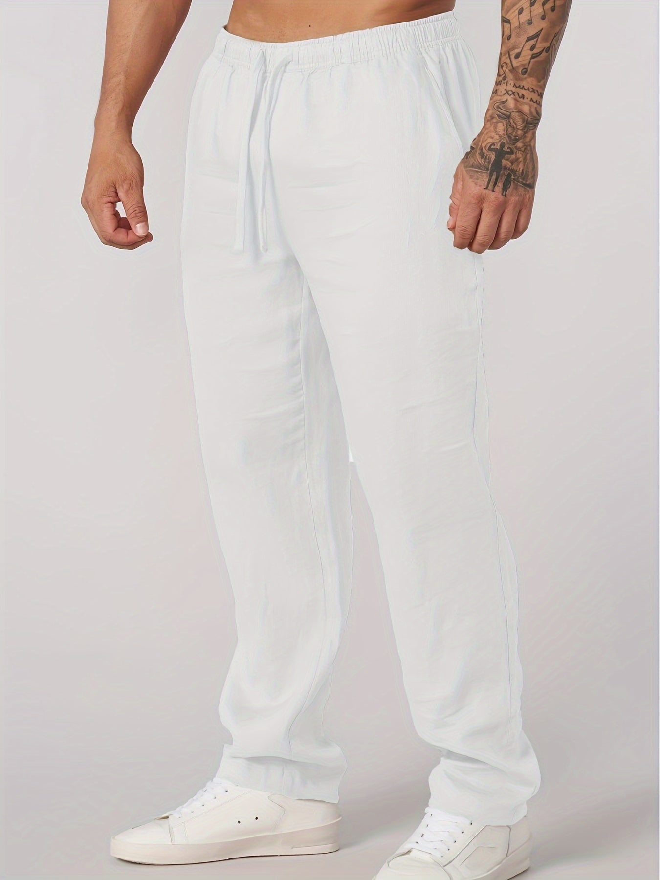 MANSSINO™ | Men's Linen Straight-Leg Trousers
