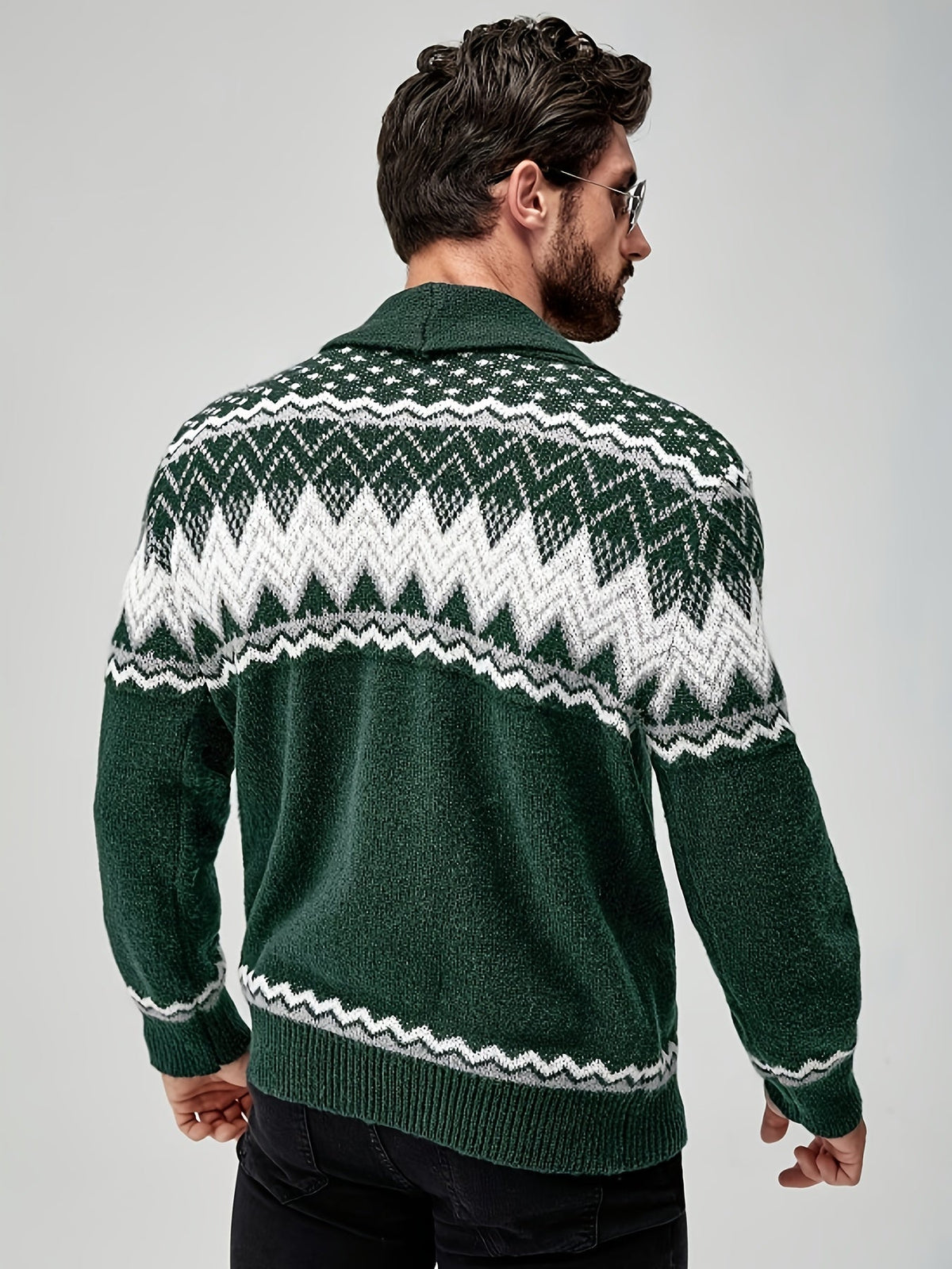 MANSSINO™ | Men's Geometric Knit Jacket
