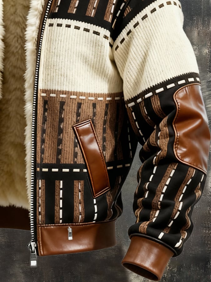 MANSSINO™ | Retro Fleece-Lined Jacket