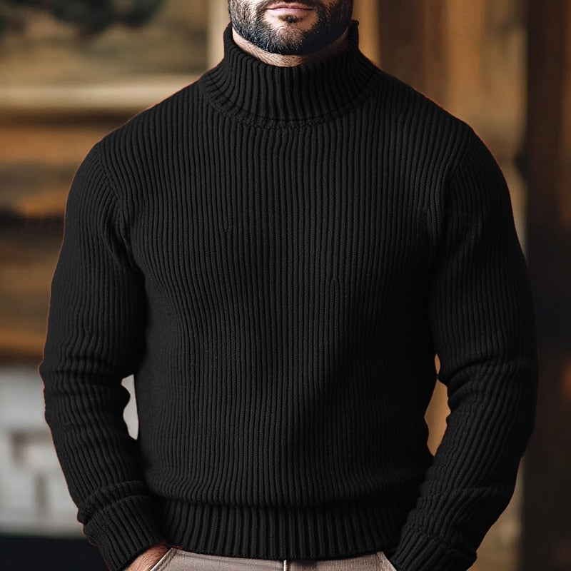 MANSSINO™ | Ribbed Turtleneck Sweater