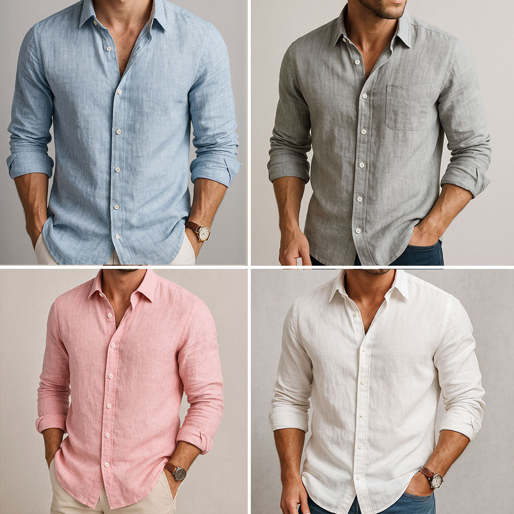 MANSSINO™ | Men's Airy Cotton-Linen Shirt