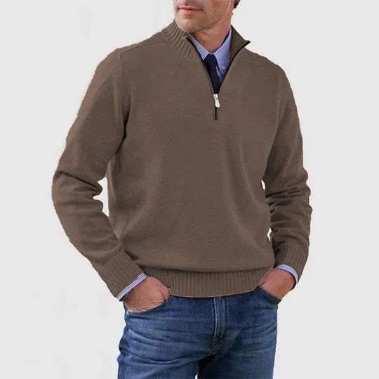MANSSINO™ | Anti-Pill Mid-Zip Knit