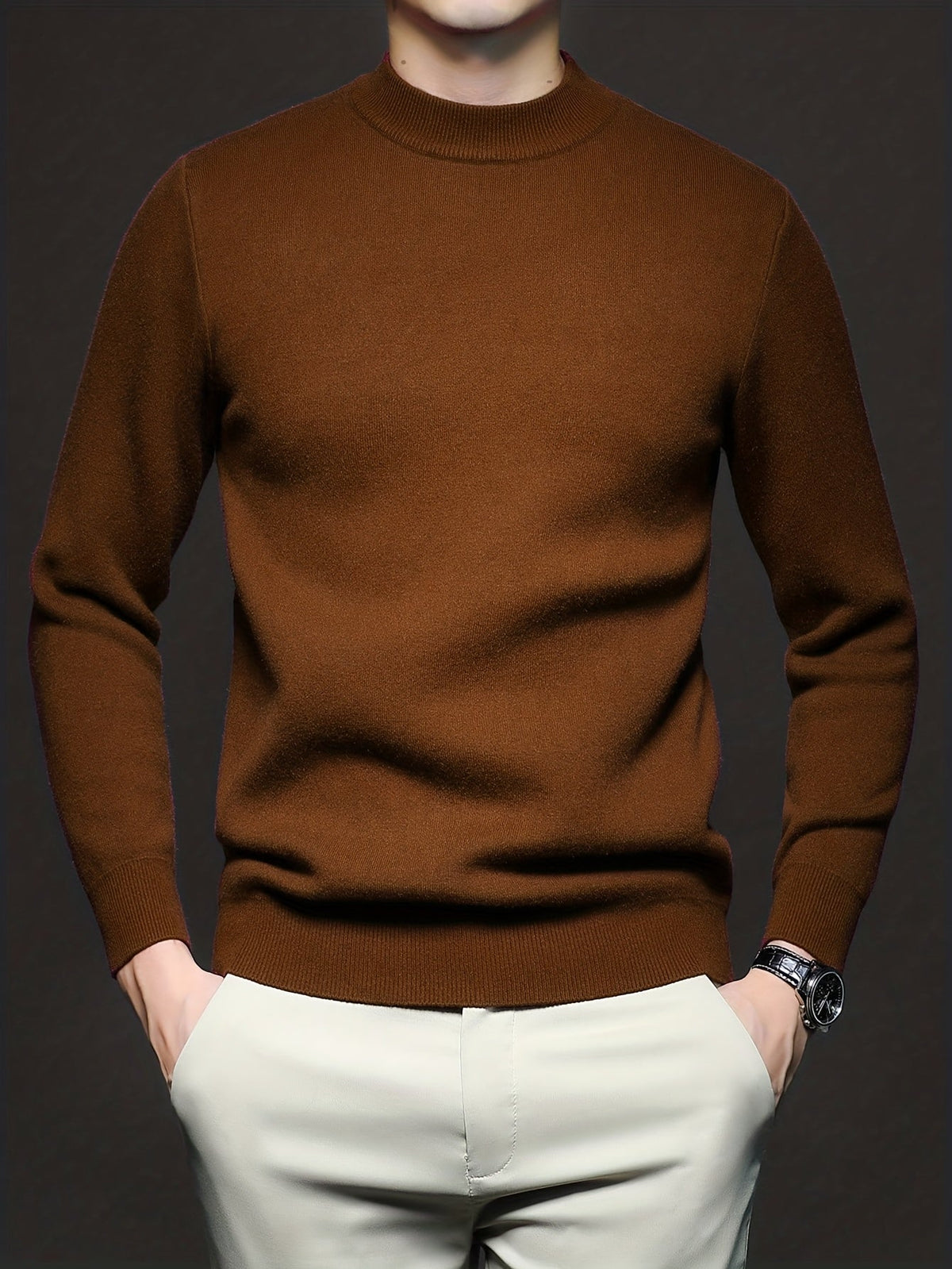 MANSSINO™ | Ribbed High-Neck Sweater for Men