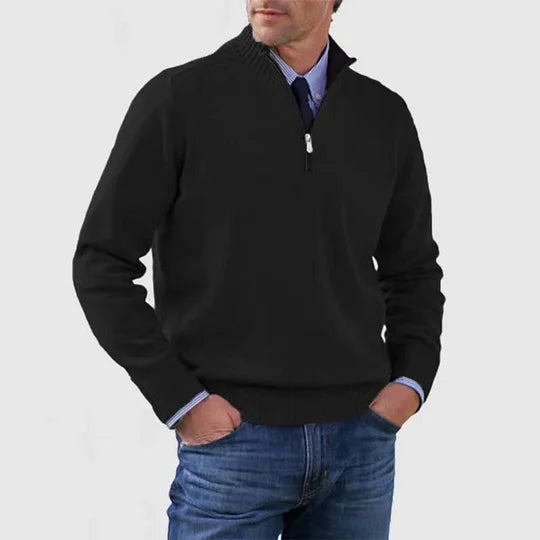 MANSSINO™ | Anti-Pill Mid-Zip Knit