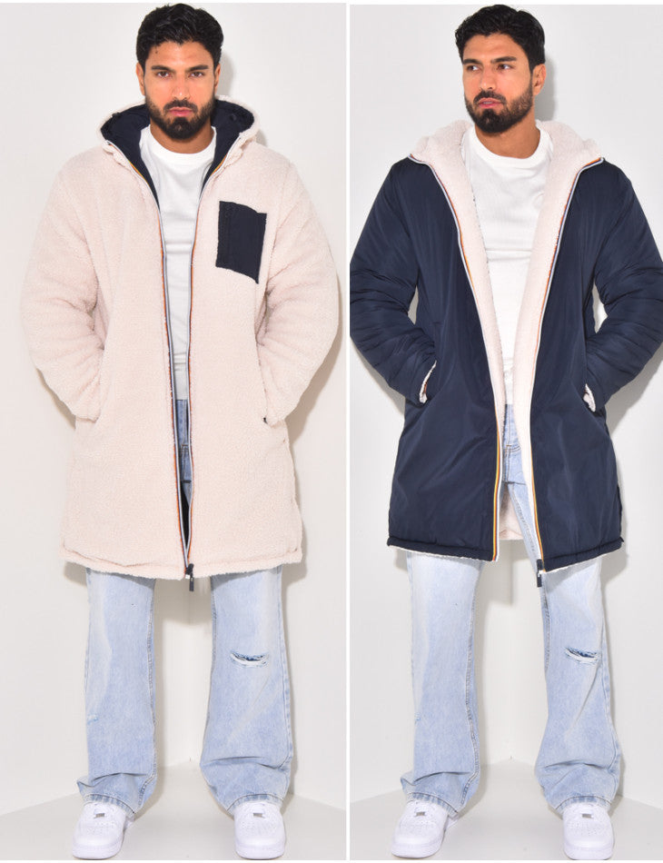 MANSSINO™ | Men's Reversible Hooded Coat