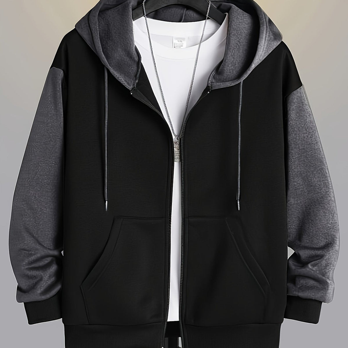 MANSSINO™ | Colour-Block Zip-Up Hoodie