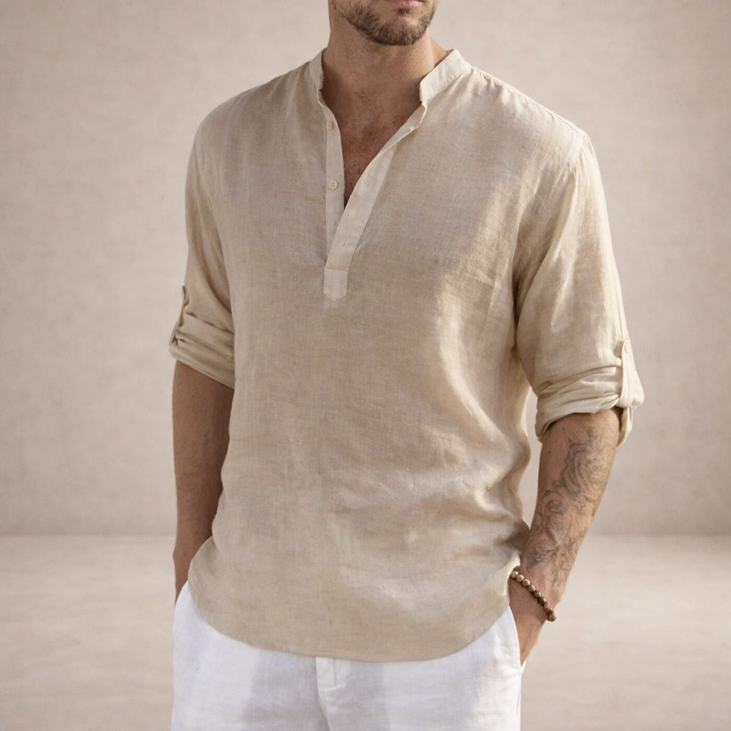 MANSSINO™ | Stand Collar Shirt